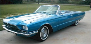 1966 torquoise ford thunderbird from thelma and lousie