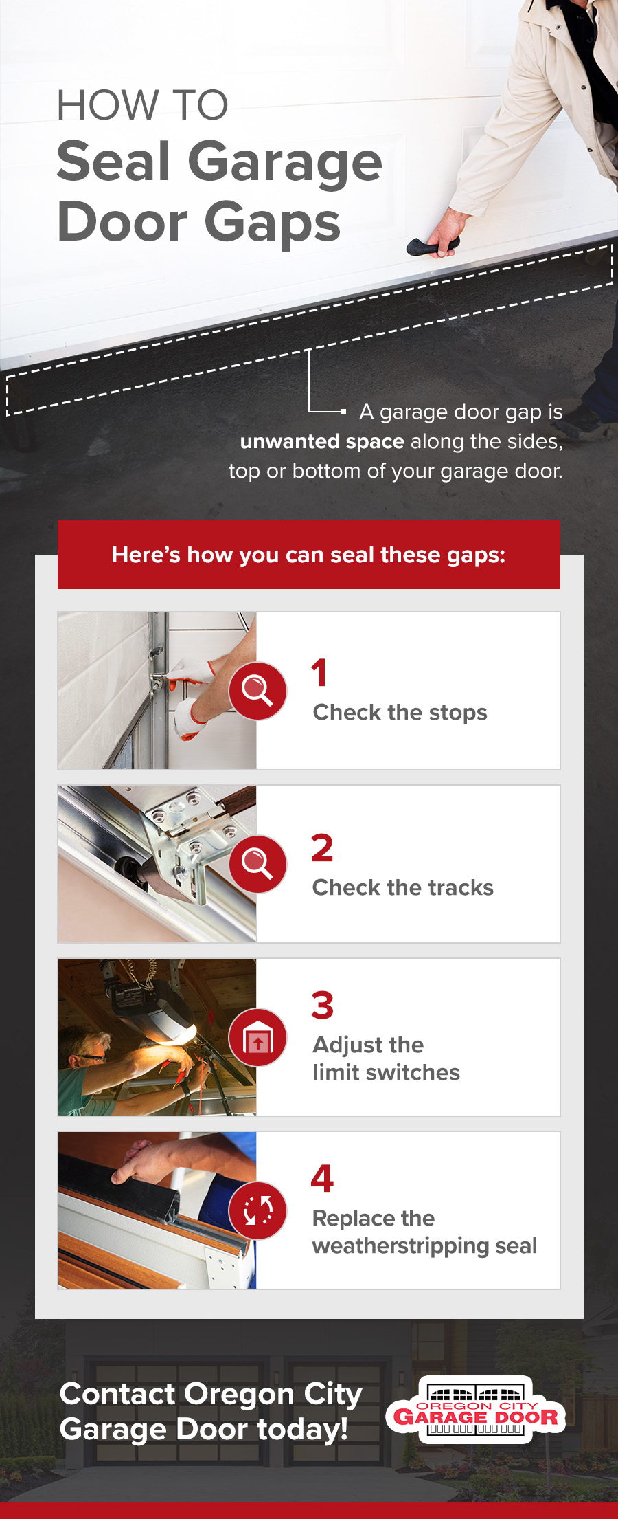 OCGD-Tips for seal garage door gaps