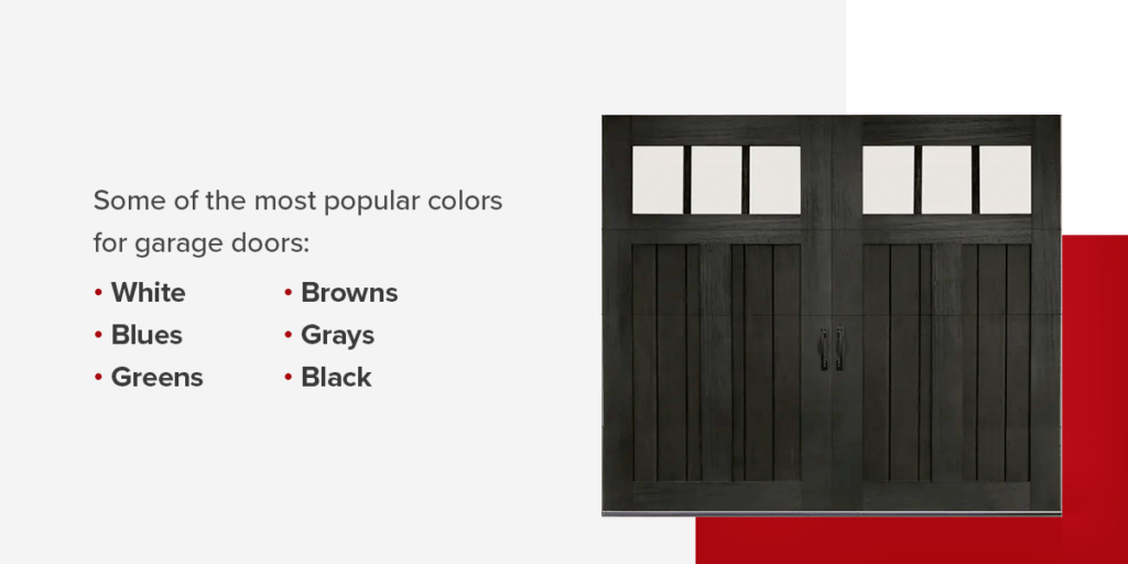 popular colors for garage doors